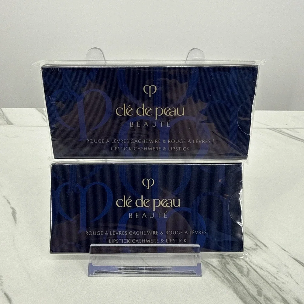 Cle De Peau Rouge A Levres Lipstick Cashmere Set 0.08oz NIB Samples 2pk Sealed